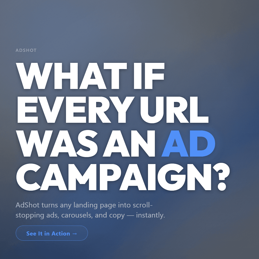 AdShot ad creative for Instagram